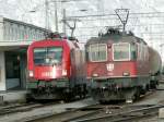 Re 4/4 II 11236 und BB  Taurus  1116 265-8 am 10.03.06 in Buchs/SG