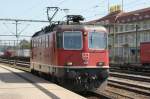 SBB Re 4/4 11156 beim Rangieren in Singen am 03.09.2011