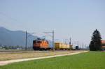 Re 4/4 II 11320  InterregioCargo  mit Postzug am 28.06.2011 bei Hrkingen