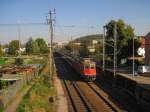 Eine Re 4/4 420 in Pratteln am 2.10.2011