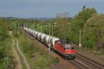 Re 4/4  11264 bringt Leerwagen fr das Holcim Werk Dotternhausen bei Gottmadingen als DGS 95208 aus Schaffhausen GB nach Singen(Htw).