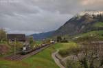 Re 4/4 II 11303 mit Nahgterzug am 24.04.2012 bei Immensee