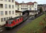 Seit diesem Jahr erledigt in Hochdorf die Gterwagen-Zustellung auf den sowieso elektrifizierten Anschlussgleisen wieder die sowieso anwesende Streckenlokomotive.