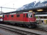 SBB - Lok Re 4/4 11197 im Bahnhof Chur am 20.01.2013