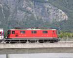 Re4/4 II 11141 auf der Rheinbrcke bei Bad Ragaz.15.06.13