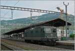 Die grüne SBB Cargo Re 4/4 II 11309 in Vevey.