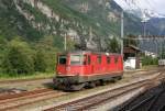 Sehr fotogen prsentiert sich die SBB Lok 11321 bei meiner Vorbeifahrt mit   dem Regelzug in Foida am 19.5.2009.