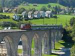 SBB / Voralpenexpress - Re 4/4 mit Voralpenexpress unterwegs bei Herisau am 05.09.2013