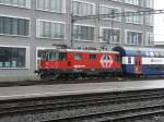 SBB - 420 225-5 bei Rangierfahrt im Bahnhofsareal von Zrich Altsetten am 16.09.2013