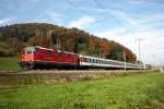 Re 4/4 II 11118 bei Eglisau am 22.10.2013