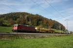 Re 4/4 II - 11255 bei Eglisau am 22.10.2013