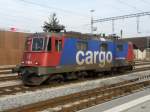 SBB - 420 186-9 abgestellt im Bahnhofsareal von Suhr am 01.02.2014