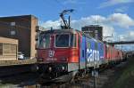 Re 420 344-4 am Güterbahnhof Muttenz. Die Aufnahme stammt vom 27.01.2014.