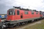 Re 4/4 II 11321 beim Güterbahnhof in Muttenz.