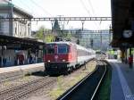 SBB - Re 4/4 11193 mit IR bei der durchfahrt in Liestal am 20.04.2014