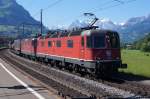 SBB CARGO: Re 6/6 11668  Stein Säckingen  vor der Kulisse der Urner Berge am 7.