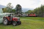 Re4/4 '' 11109 mit RE3830 am 09.05.2013 bei Sargans