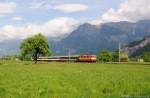 Re4/4 '' 11109 mit RE3823 am 09.05.2013 bei Sargans