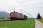  Re4/4'' 11180 + Re4/4''' 11369 mit Gterzug am 10.05.2013 bei Oensingen