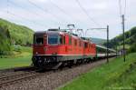 Re4/4'' 11153 + 11115 mit IR2178 am 10.05.2013 in Tecknau