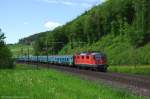 Re474'' 11155 mit Reisezug am 10.05.2013 in Tecknau