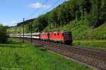 Re4/4'' 11115 + 11153 mit IR1785 am 10.05.2013 in Tecknau