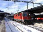 SBB - Re 4/4  11152 im Bahnhof Chur am 02.01.2015