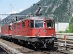 SBB Cargo Re 420 11319   Re 4/4 II  und eine Re 620  Re 6/6    am 07.06.2003 in Gschenen