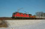 Re 4/4 11253 in der nhe von Otelfingen am 26.1.07