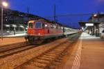 Die Re 4/4 II 11145 erreichte vor kurzem mit ihrem EWI Pendel als IR 1541 Neuchatel aus Lausanne.