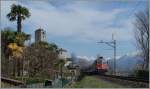 Die SBB Re 4/4 II 11198 erreicht mit dem IR 2323 von Arth Goldau nach Locarno in wenigen Minuten sein Ziel.
18. März 2015