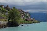 Bei einer eindrücklichen Wetterstimmung und einer fasziniernden Farbe des Lac Léman fahren zwei SBB Re 4/4 II mit einem Güterzug bei St-Saphorin vorbei.
8. Juli 2015
