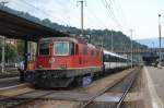 Schweiz SBB Re 4/4 II 11200 mit einem IC in Bellinzona 06.08.2012