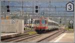 IC920 mit  Swiss-Express-Lok  11109 in Landquart.