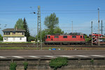 SBB/DB: Re 4/4 II 11319 in Weil am Rhein am 6. Mai 2016.
Foto: Walter Ruetsch