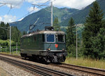 SBB HISTORIC: 
 Schweiz aktuell am Gotthard  - Dampfzug mit der C 5/6 2978 vom 28. Juli 2016.
Die grüne Re 4/4 II 11161 leistete dem Dampfzug 30001 ab Göschenen Vorspann bis Airolo und verkehrte anschliessend als Lokzug bis Biasca.
Foto: Walter Ruetsch 