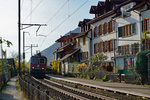 SBB: HERBSTLICHE STIMMUNG
auf der Jurasüdfuss Linie
vom 3. November 2016 (Güterverkehr).
Re 4/4 II 11236 mit Ölzug auf dem kurzen einspurigen Streckenabschnitt bei Ligerz.
Foto: Walter Ruetsch 