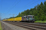 Werbe Lok Re 420 270-1 fährt Richtung Bahnhof Rupperswil.