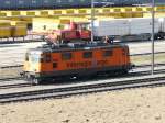 SBB - Re 4/4 11320 im Betriebsareal vom Paketzentrum in Daillens am 16.03.2012