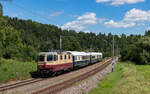 Re 421 393 mit dem DPE 5320 (Winterthur - Offenburg) bei Aufen 10.8.24