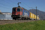 SBB: Postzug mit der Re 421 391-4 bei Niederbipp am 16. Oktober 2017.
Foto: Walter Ruetsch