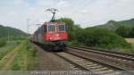 2 421er der SBB ziehen einen Gterzug Richtung Koblenz (Namedy)