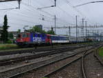 SBB - Lok 421 384-9 mit Güterzug unterwegs in Prattelen am 17.05.2018