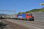 Re 421 384-9 durchfährt den Bahnhof Gelterkinden.