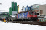 SBB CARGO Re 421 388-0 bei MAKIES AG Gettnau im Einsatz am 7.