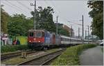 Umlaufbedingt verkehr  der EC 191 Zürich - München bis Lindau mit zwei SBB Re 421.
Hier ist der Zug bei der Ausfahrt in Bregenz zu sehen. 

17. Sept. 2019