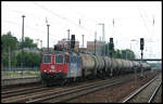 SBB 421387-2 erreicht hier am 1.6.2007 aus Richtung Süden kommend den Bahnhof Berlin Schönefeld.