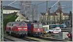 Sturmtief Sabine bedingter Stillstand in Lindau Hbf.