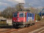 421 381 von SBB Cargo in Salzbergen auf dem Weg nach Holthausen/Ems, 07.04.16