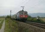 Baureihe 421 390 der SBB Cargo am 23.10.07 kurz nach Malsch.